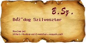Bódog Szilveszter névjegykártya